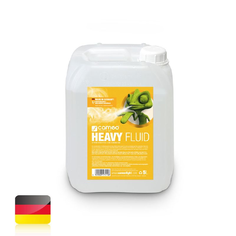 Cameo HEAVY FLUID 5 L - füstgépekbe for fluid nagyon sűrű füsthöz, nagyon long szétoszlási idővel, 5 liter