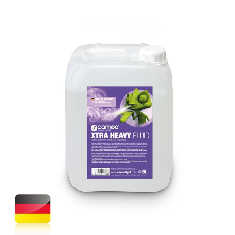 Cameo XTRA HEAVY FLUID 5L - füstgépekbe for fluid nagyon sűrű füsthöz, extra long szétoszlási idővel, 5 liter