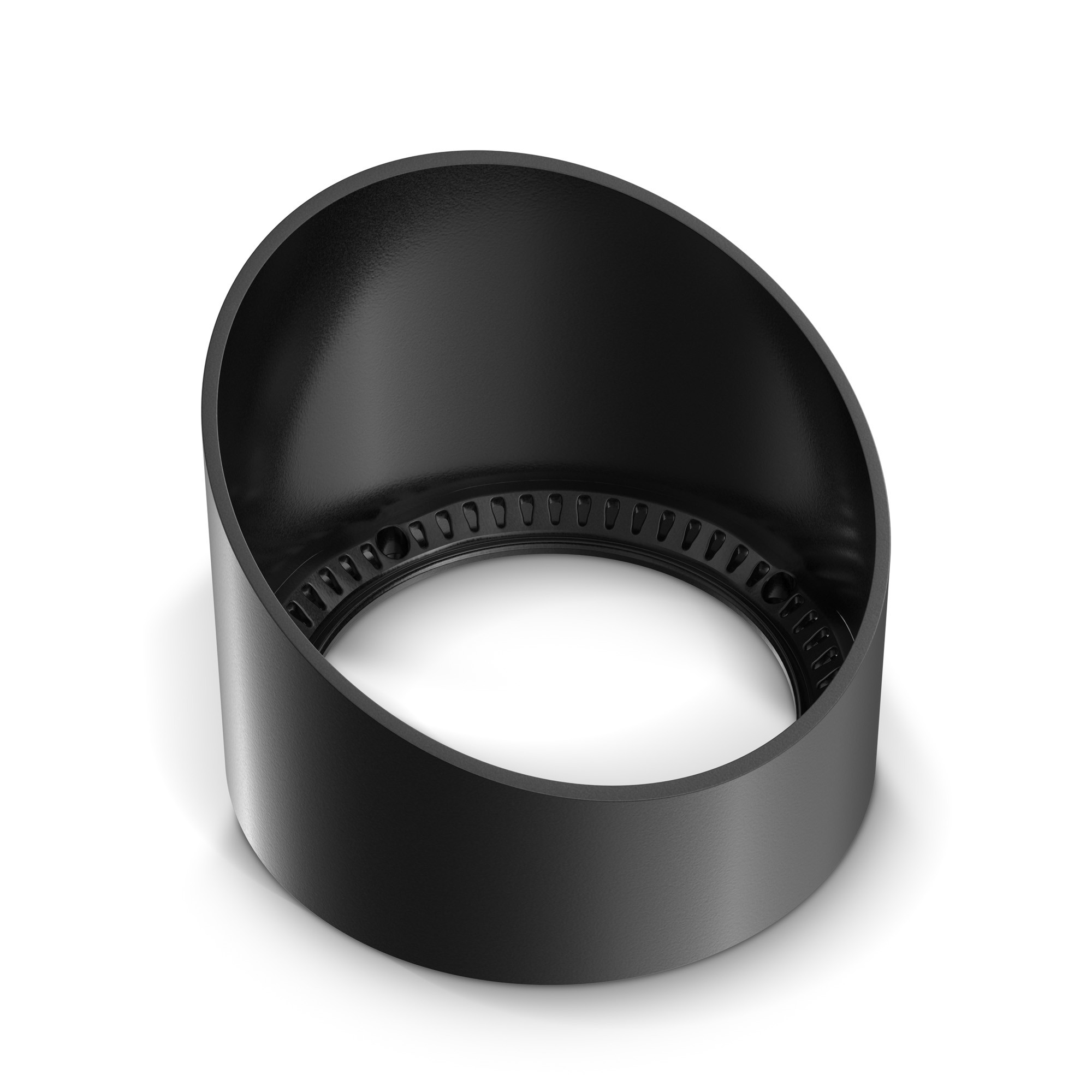 Cameo H1 HALFSNOOT - árnyékoló frame fél lens, a CL-H1** indoor architectural floodlight (diffuser) for light fixtures, black
