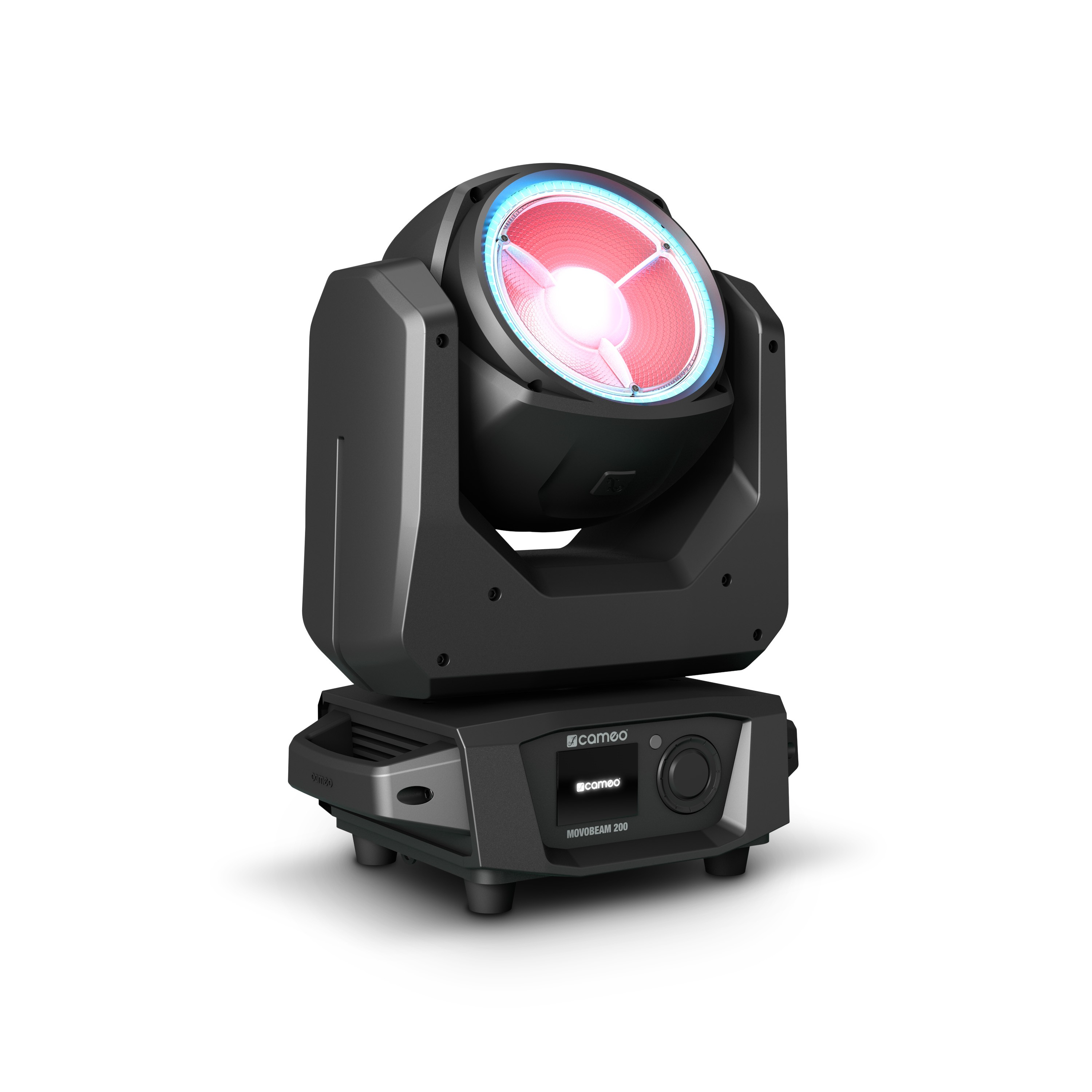 Cameo MOVO BEAM 200 - Moving Head moving head light korlátlan forgással and LED with ring, 60W Osram RGBW LED