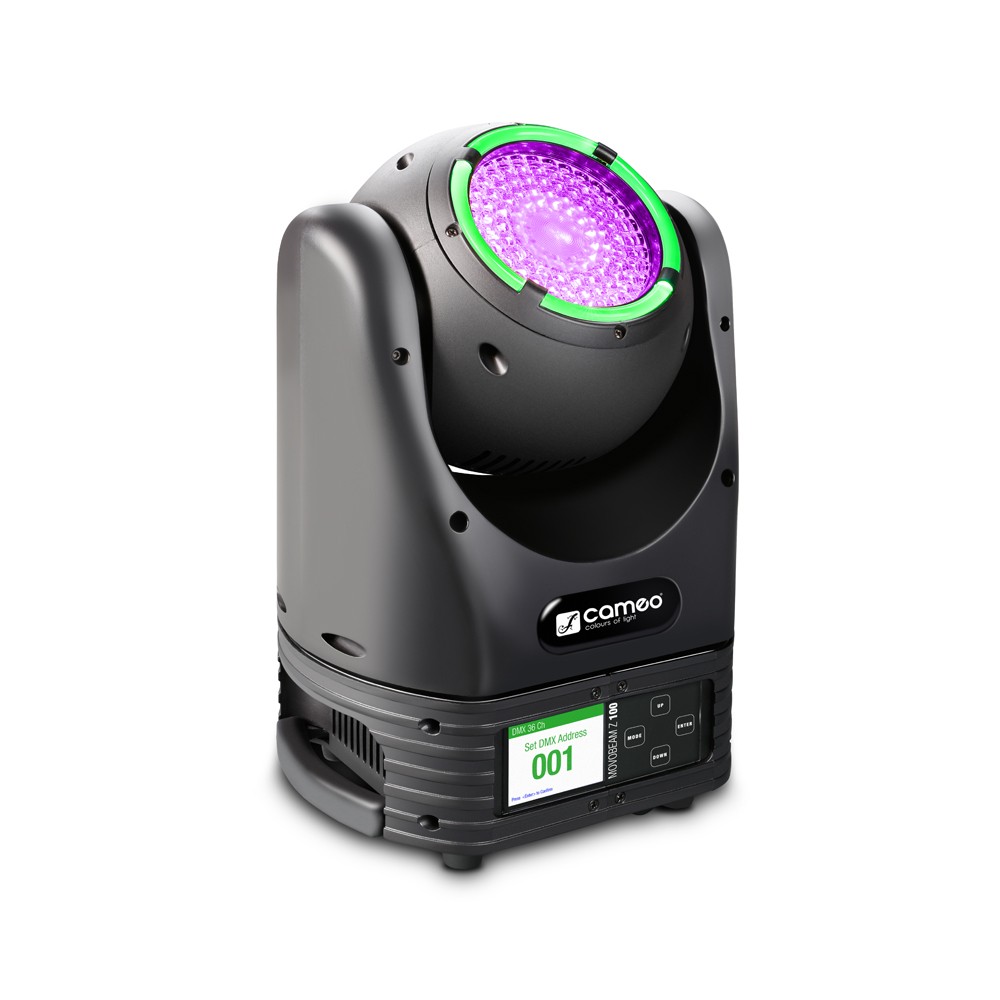 Cameo MOVO BEAM Z100 - Moving Head moving head light korlátlan forgással and LED with ring, 60W Osram LED, zoom