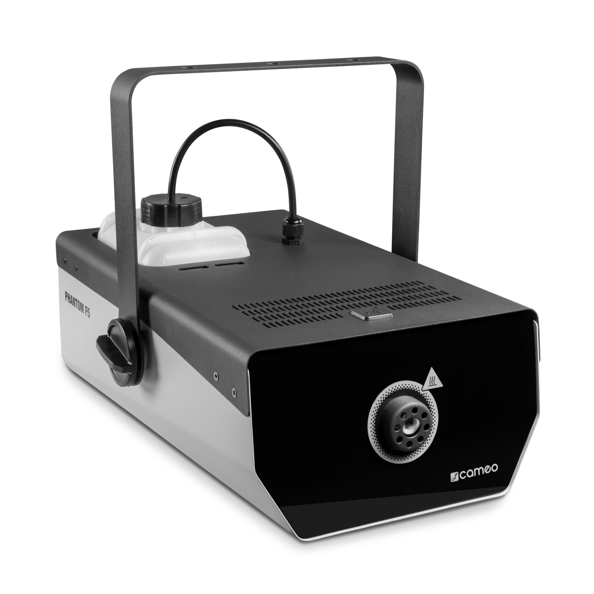 Cameo PHANTOM F5 - fog machine 1500 W fűtőteljesítménnyel and kétszínű internal megvilágítású folyadéktartállyal
