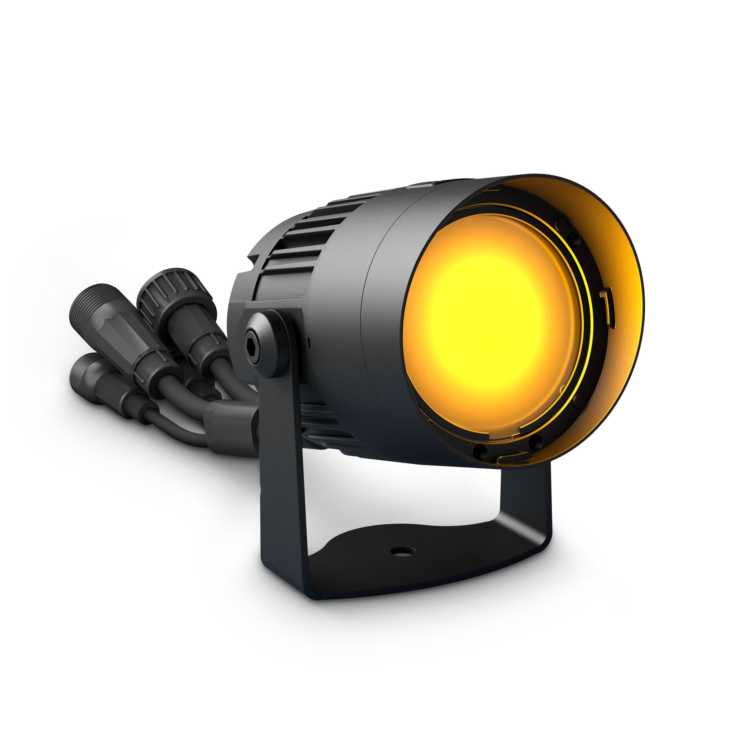 Cameo Q-SPOT 40 IB - kompakt kültéri spotlámpa 40 W-os RGBW LED-del, IP65, fekete házban