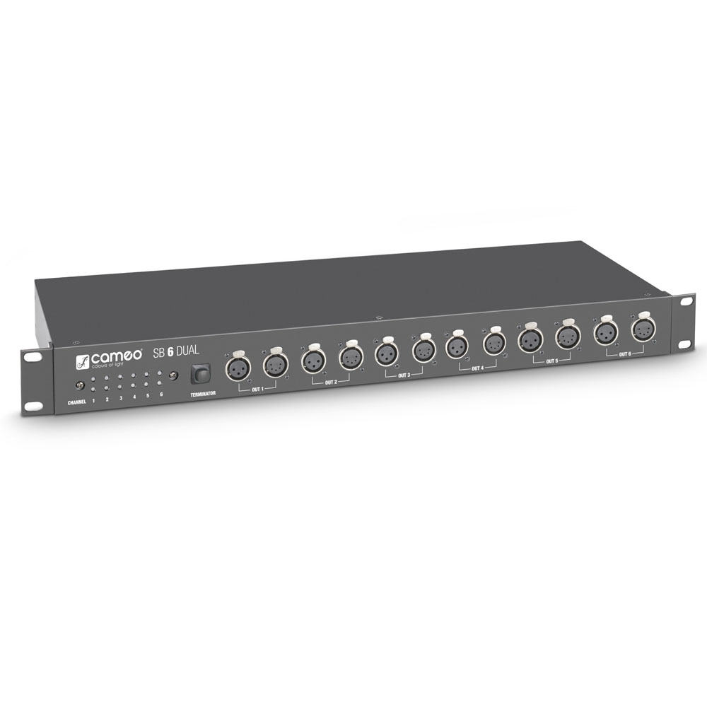 Cameo SB 6 DUAL - DMX splitter/amplifier 6-channel