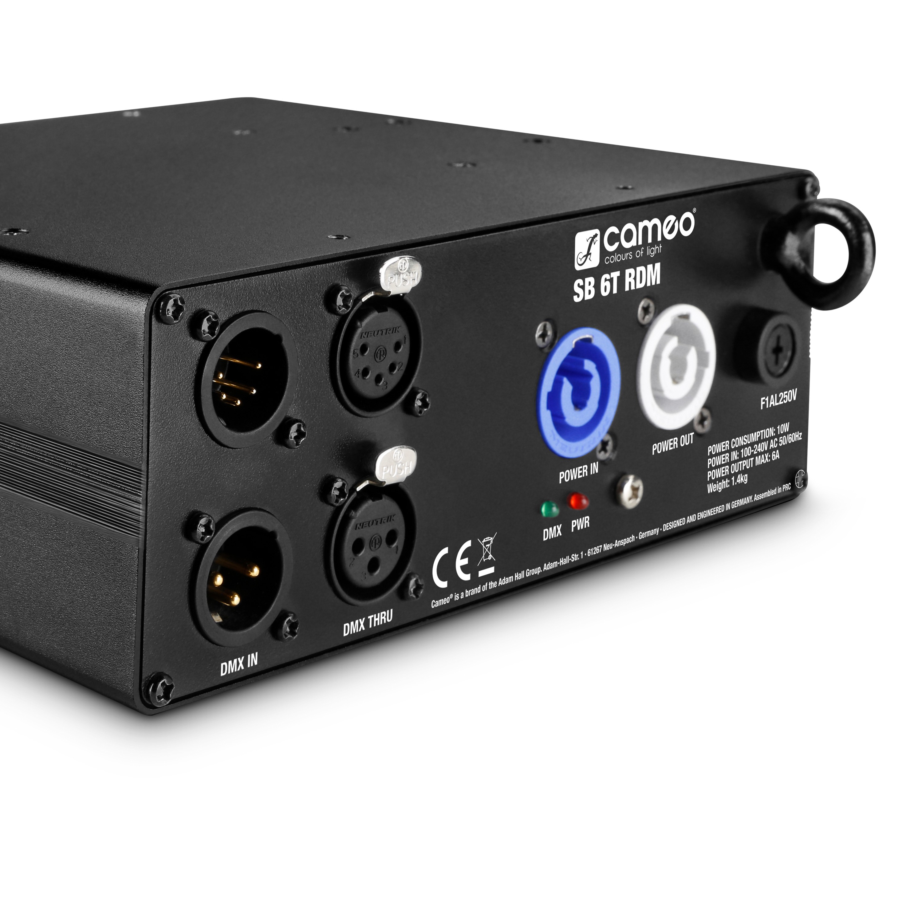 Cameo SB 6 T RDM - DMX/RDM szétosztó/erősítő 6 kimenet - 3. kép