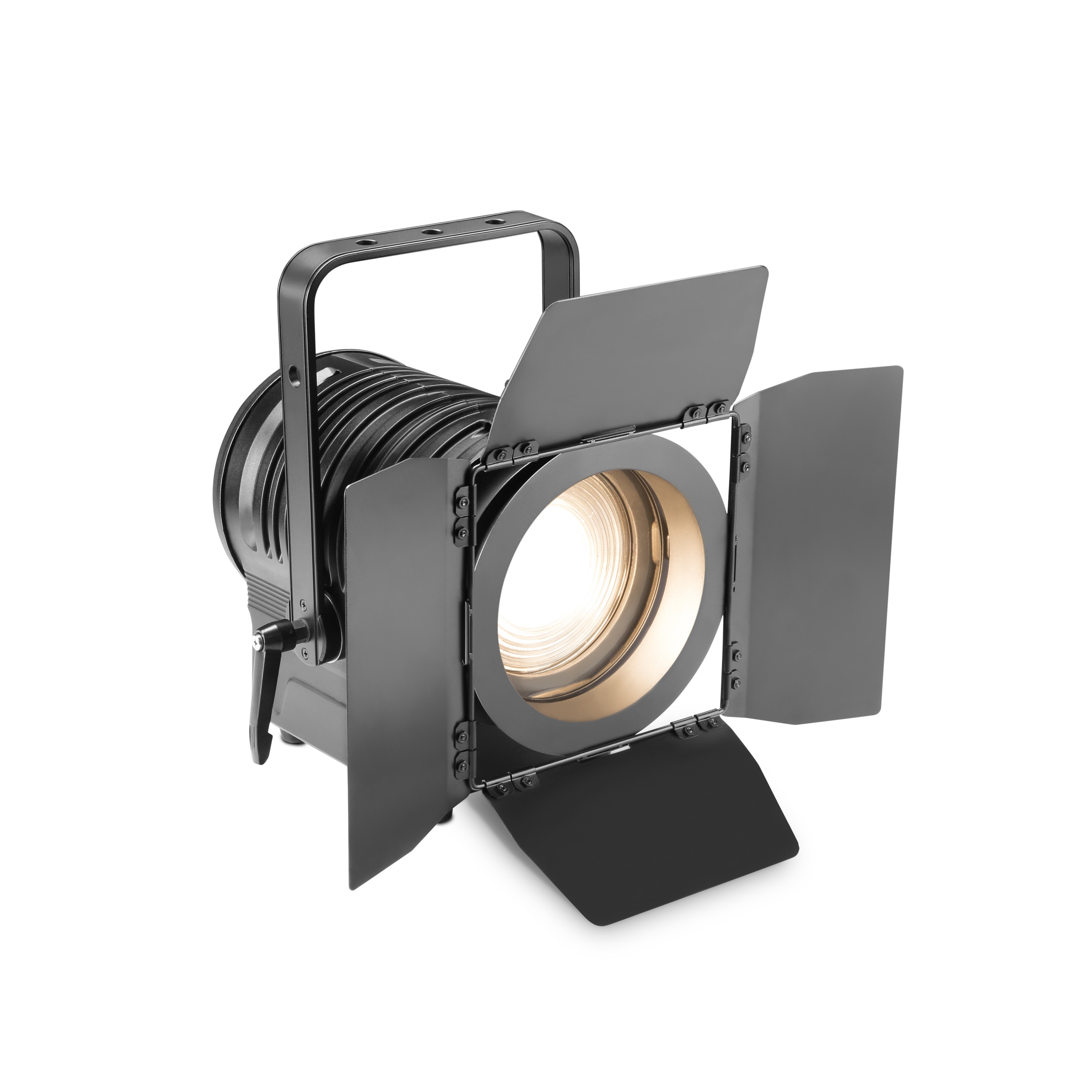Cameo TS 100 WW - színházi spotlámpa Fresnel lencsével 100 W-os melegfehér LED-del, kézi zoommal, fekete házban
