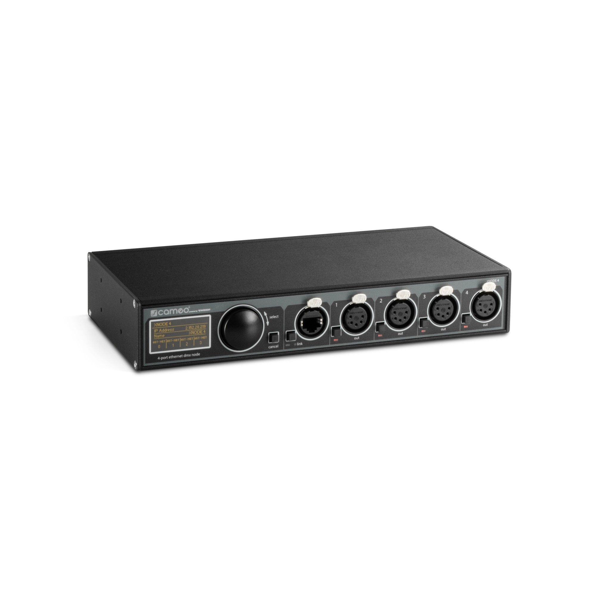 Cameo XNODE 4 - DMX vezérlő 4 független portos DMX Ethernet adapter