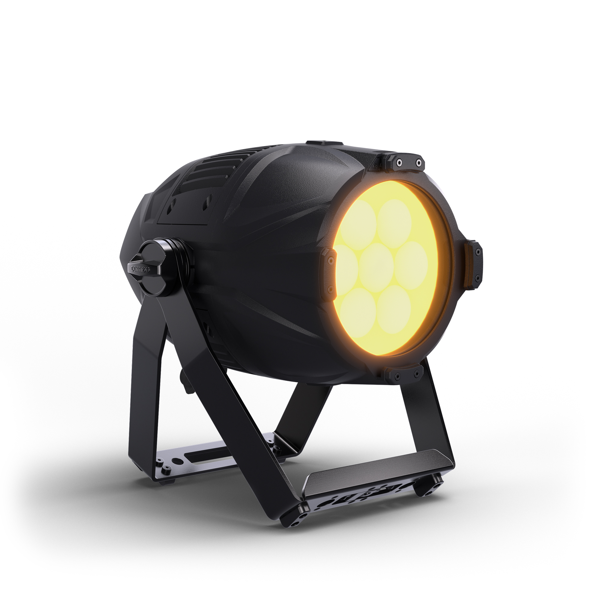 Cameo ZIYA® 400 - professional outdoor zoom PAR light fixture, 7x60W RGBL LED, outdoor (IP65) version, black