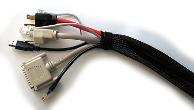 Techflex FL-PET114BLK - PET Standard braided sleeving