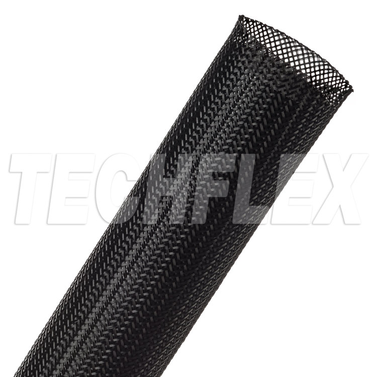 Techflex FL-PETCC114BLK - PET Clean Cut braided sleeving