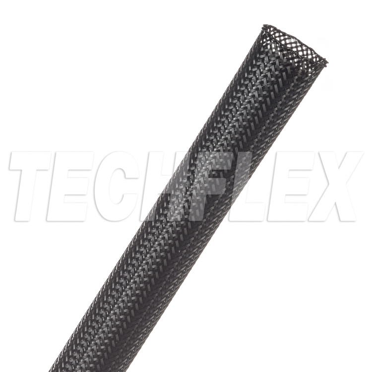 Techflex FL-PETCC12BLK - PET Clean Cut braided sleeving