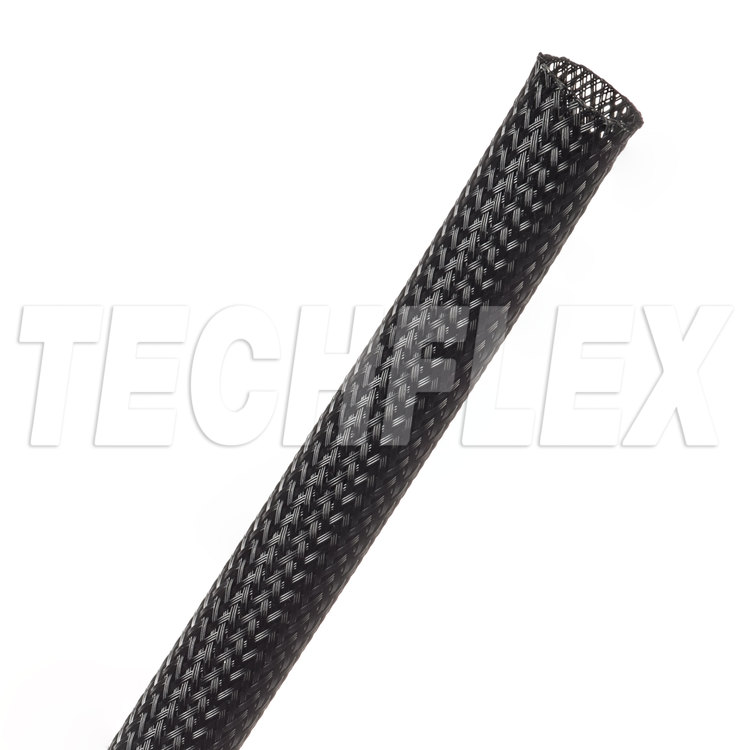 Techflex FL-PETCC38BLK - PET Clean Cut braided sleeving
