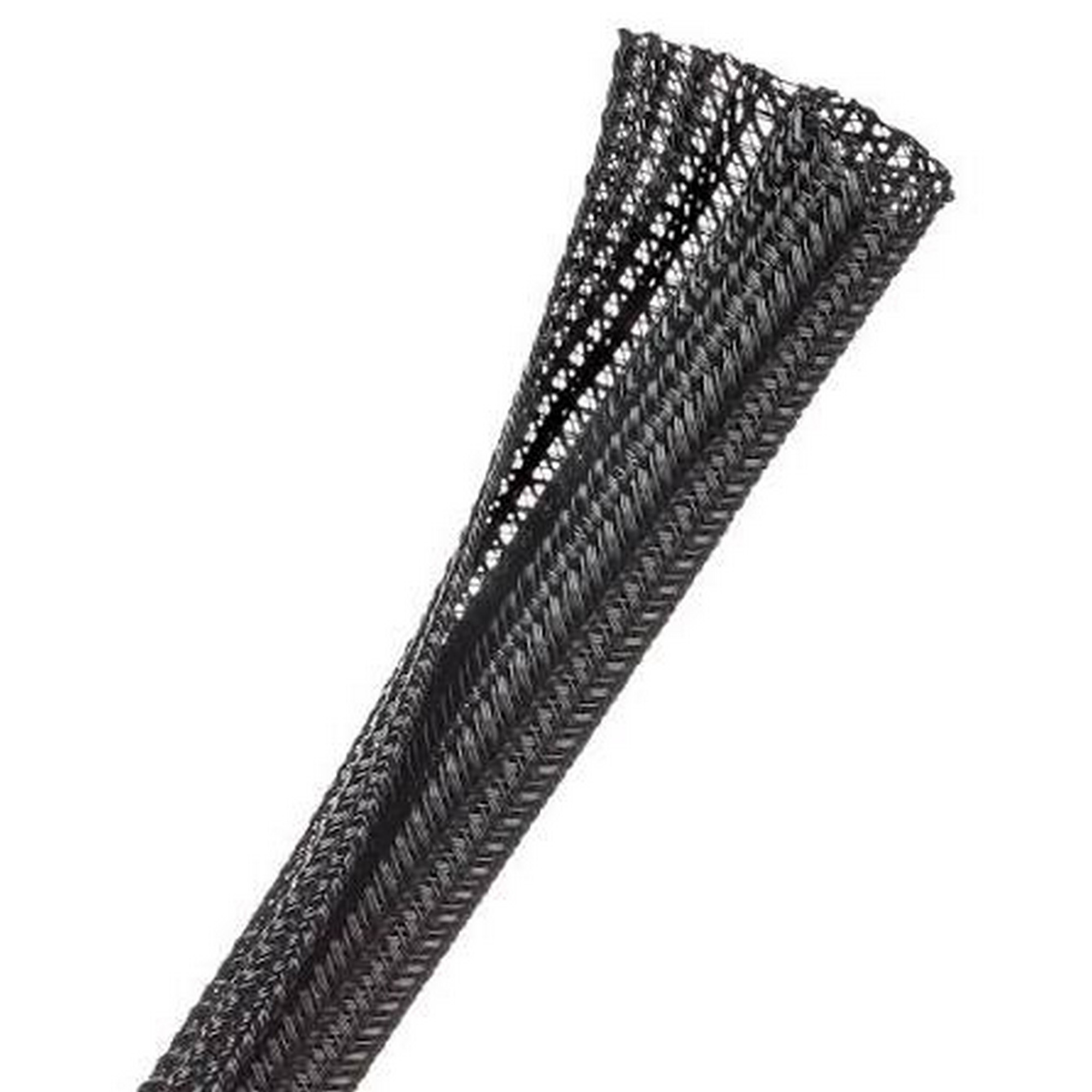 Techflex FL-PETF612BLK - F6 WRAP braided sleeving