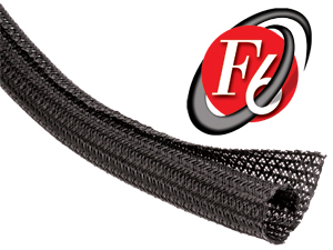Techflex FL-PETF62BLK - F6 WRAP braided sleeving