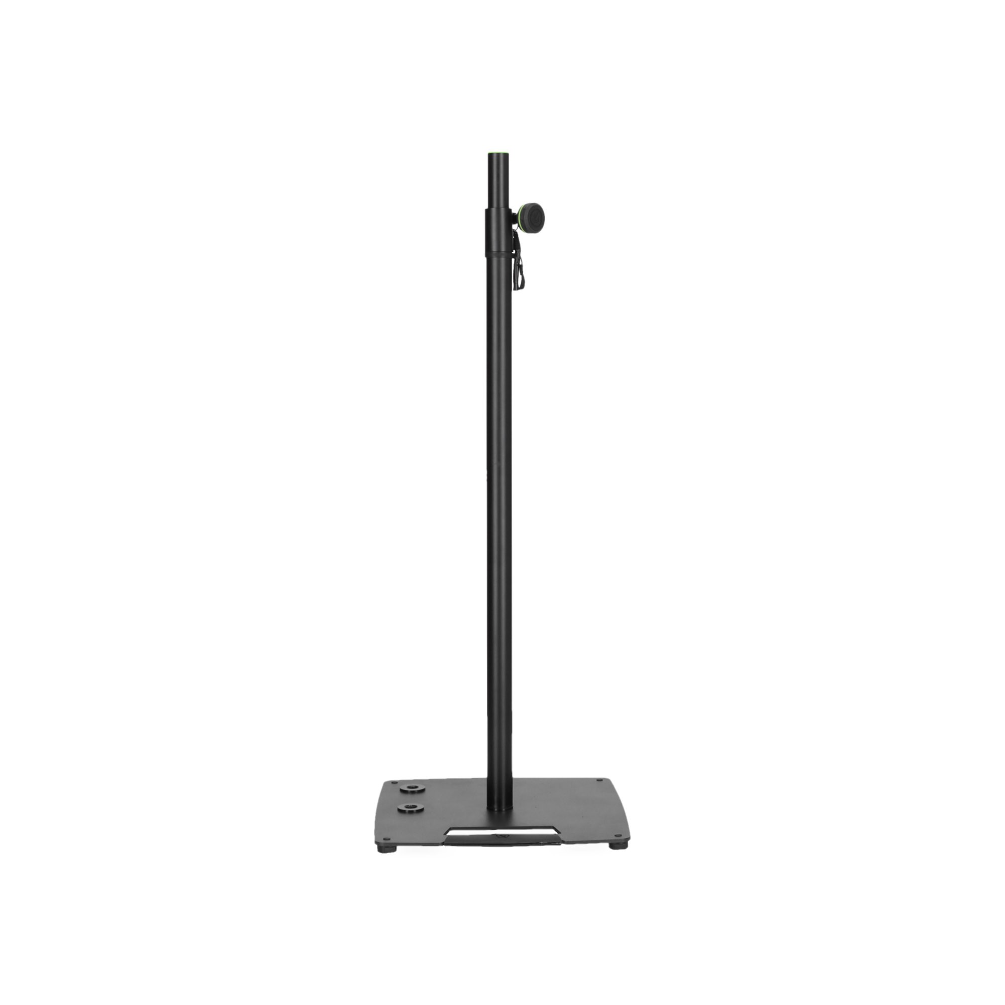 Gravity LS 431 C B - light fixture- and speaker stand, négyzetes steel base 3 x M20 menettel, black