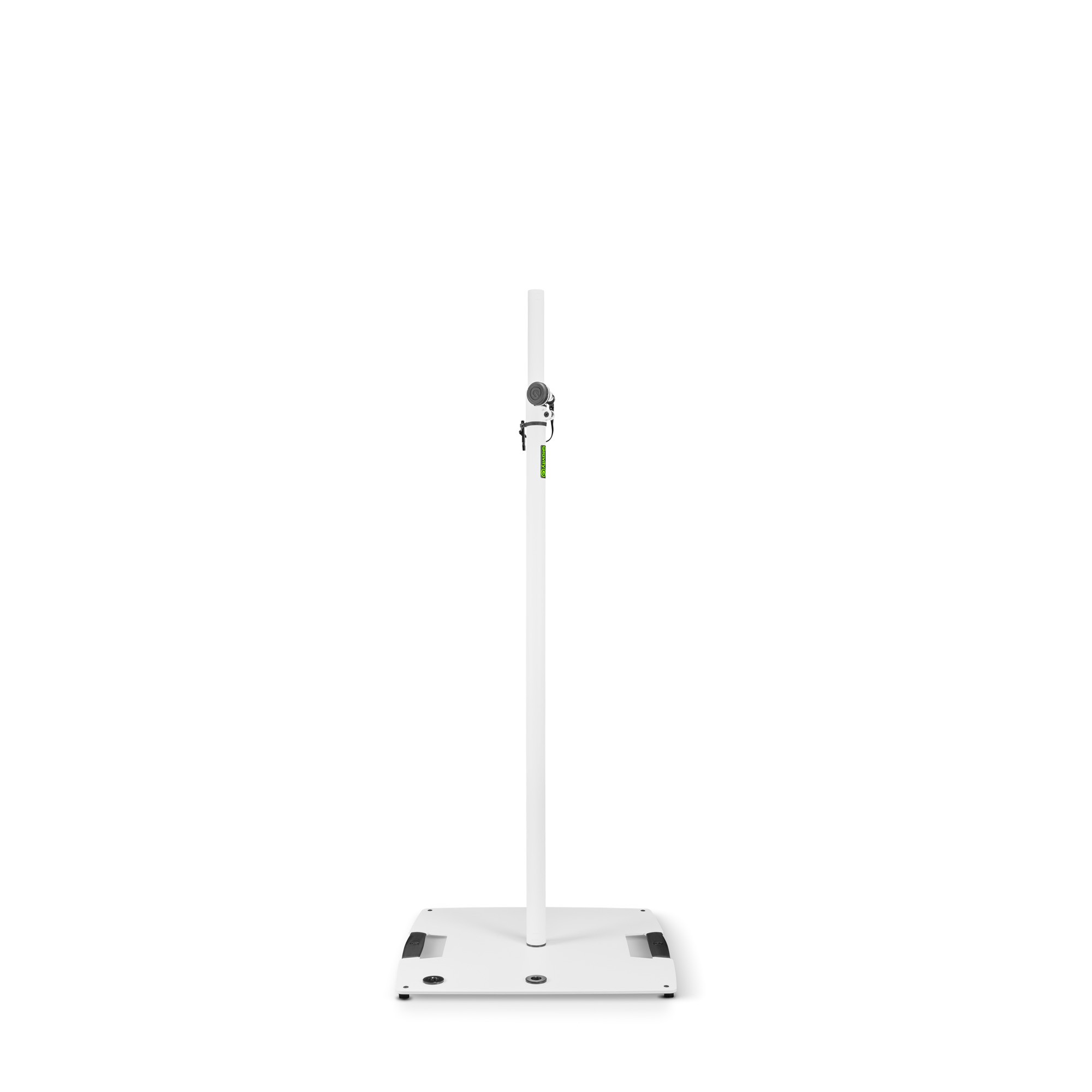 Gravity LS 431 W - light fixture stand, 2,4 m magasra kitolható, négyzetes steel base 3 x M20 menettel, white