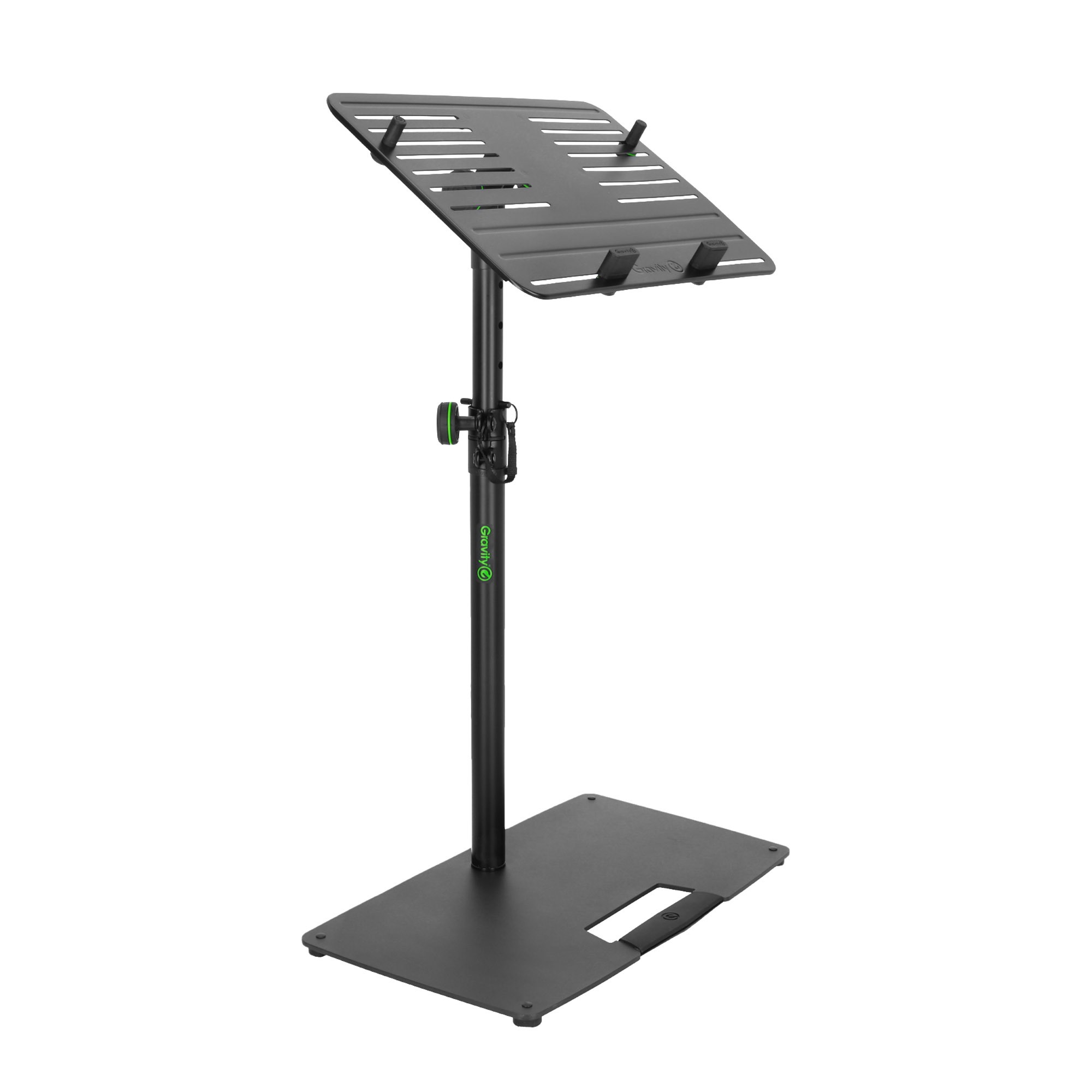 Gravity LTS T 02 B - LTS T 02 B, Laptop and kontroller stand adjustable rögzítőkkel steel talppal, black