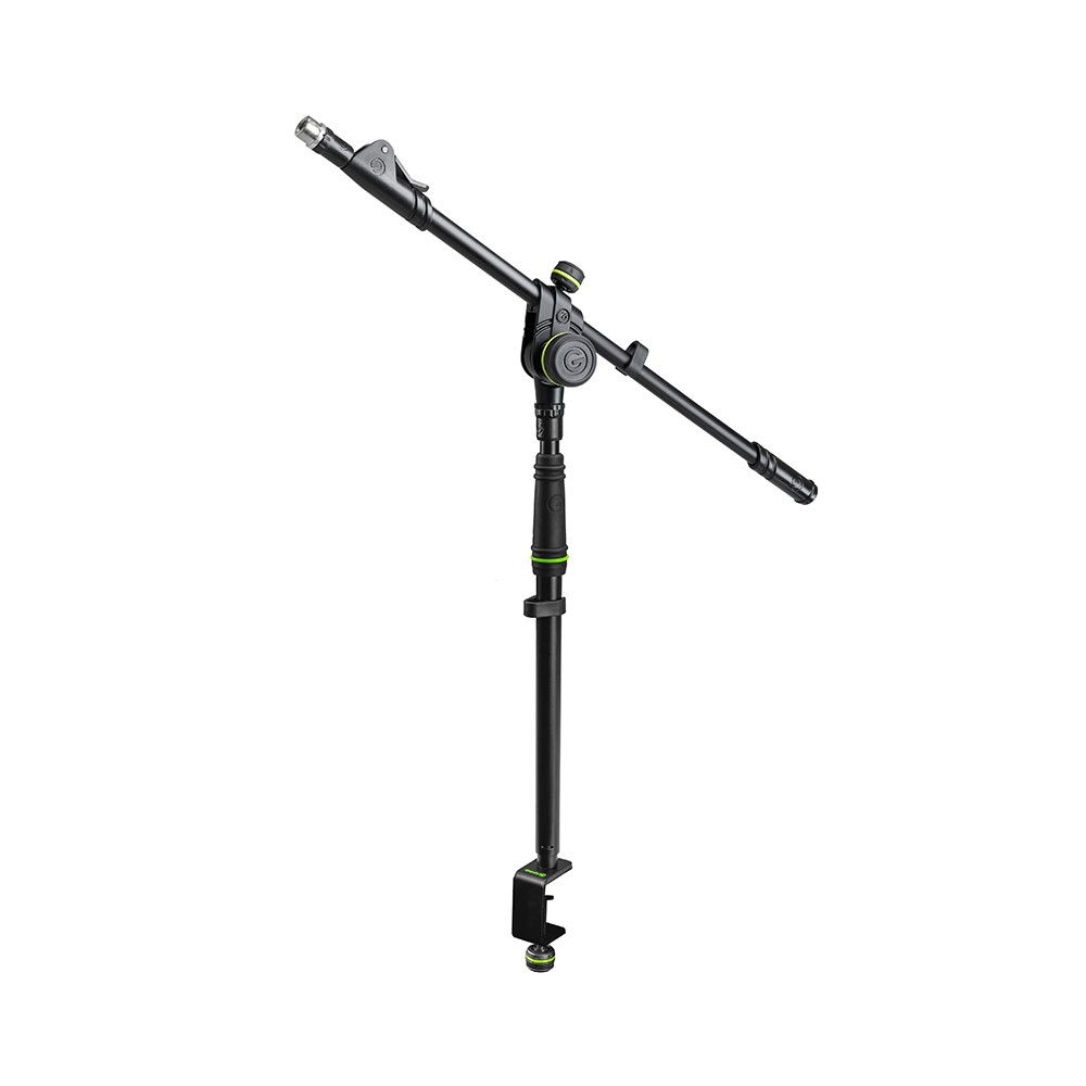 Gravity MS 0200 SET1 - microphone stand kit, G-MS0200 oszlop desktop rögzítővel and with boom arm, black