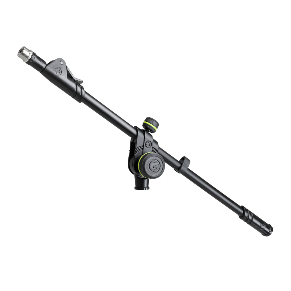 Gravity MS B 22 - boom arm , 2 ponton adjustable dual microphone boom arm, black