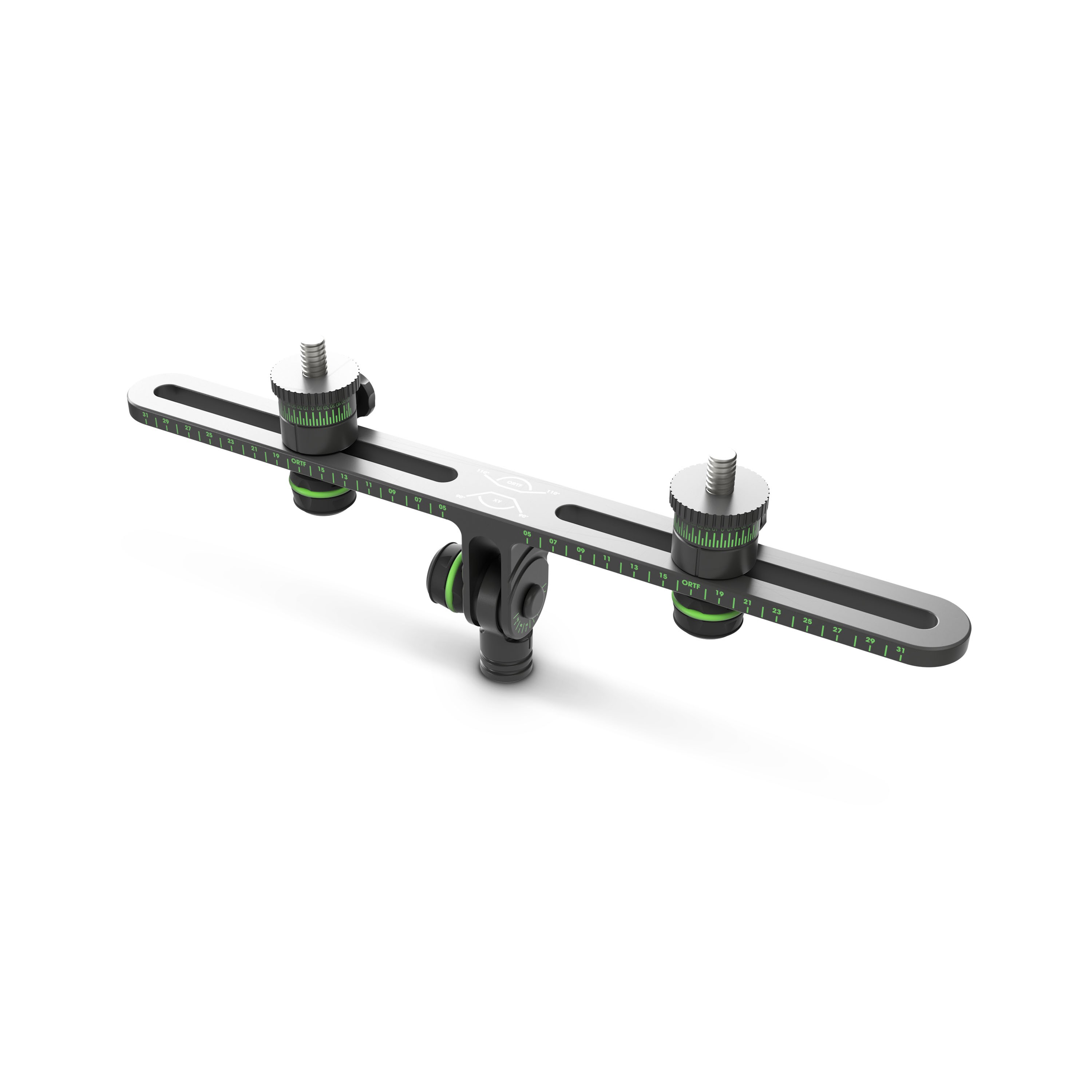 Gravity MS STB 01 PRO - microphone holder T bar, a beéllítást segítő ORTF jelölésekkel, black