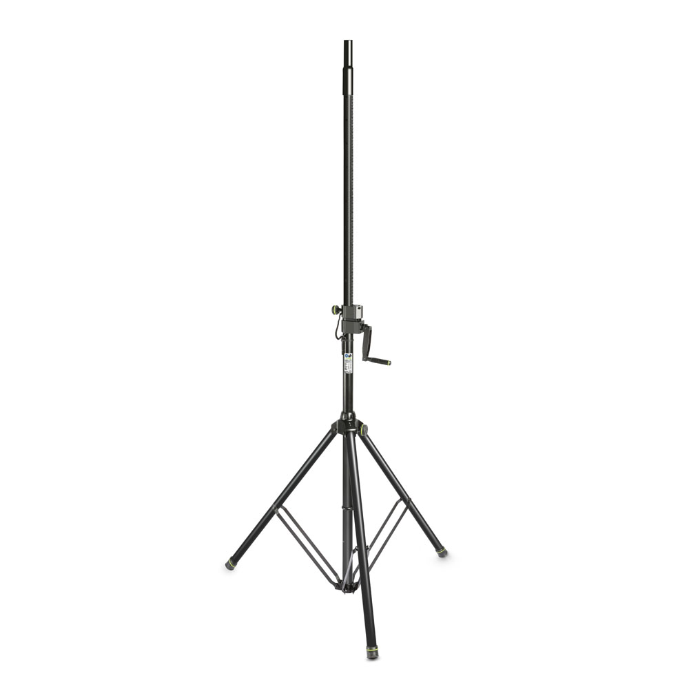 Gravity SP 4722 B - speaker stand, 35 mm diameter, emelő mechanikás (kurblis) magasságállítással, steel, black
