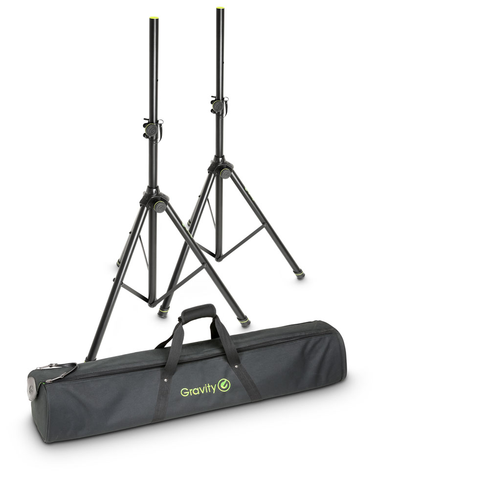 Gravity SS 5211 B SET 1 - speaker stand kit, 2 pcs G-SS5211B stand, G-BGSS2B szállítótáskában