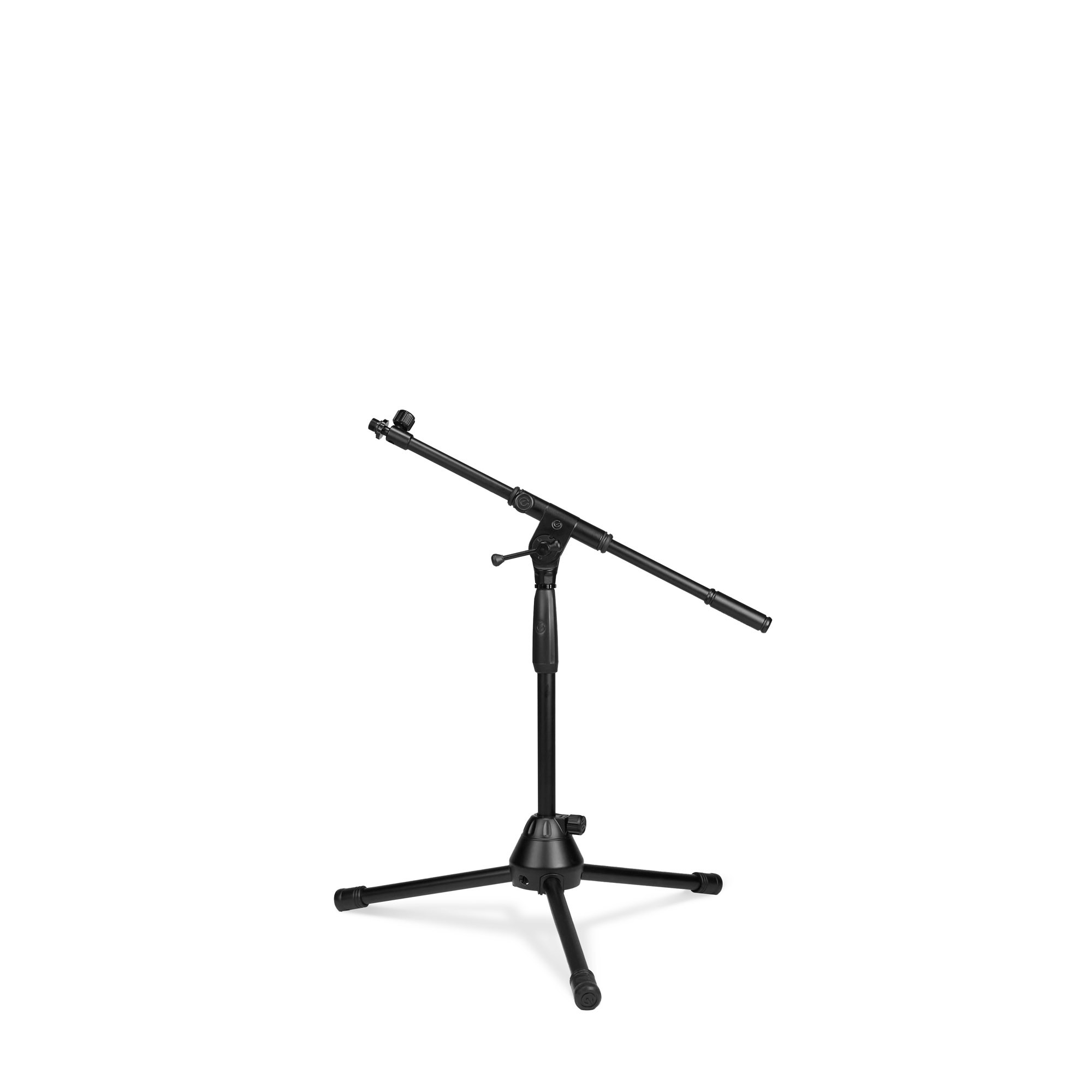 Gravity TMS 4232 B - microphone stand "Touring series" - low, 2 ponton adjustable dual with boom arm, black