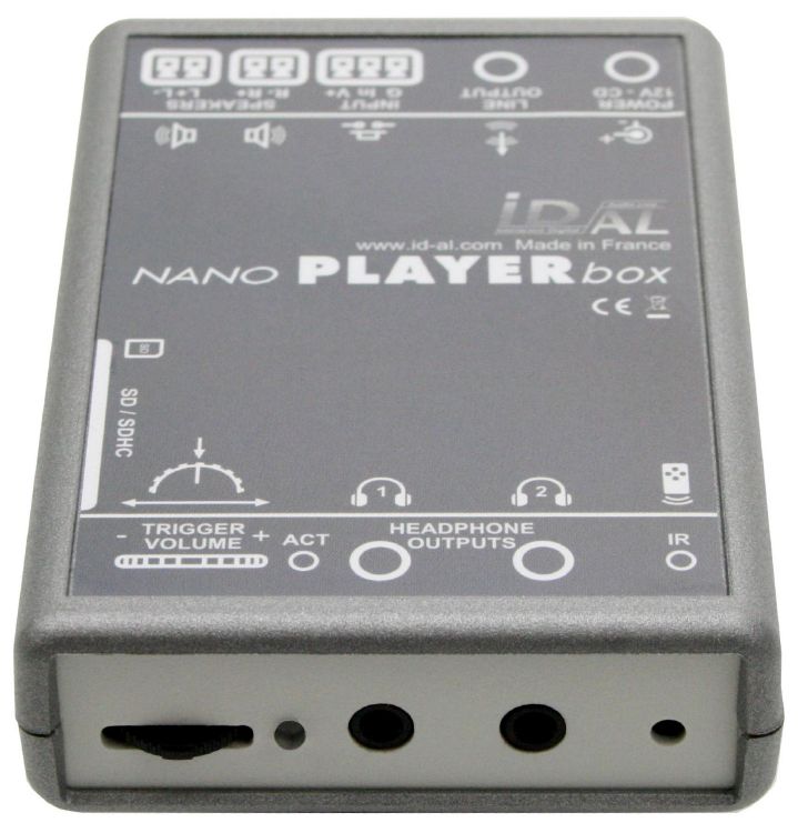 Waves System NanoPlayer Box + - interaktív MP3/WAV lejátszó, egy bemenettel, két built-in with amplifier