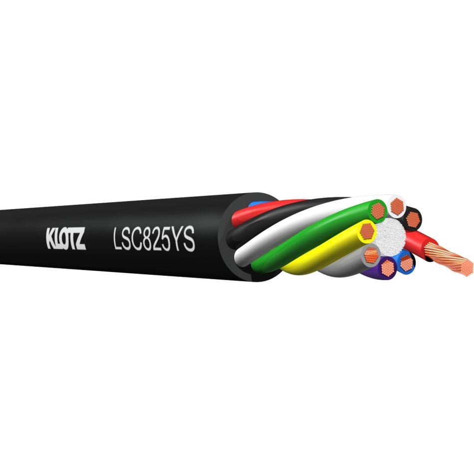 Klotz LSC825YS.300 - multicore speaker cable, 8x2,5 mm, PVC, 300 m
