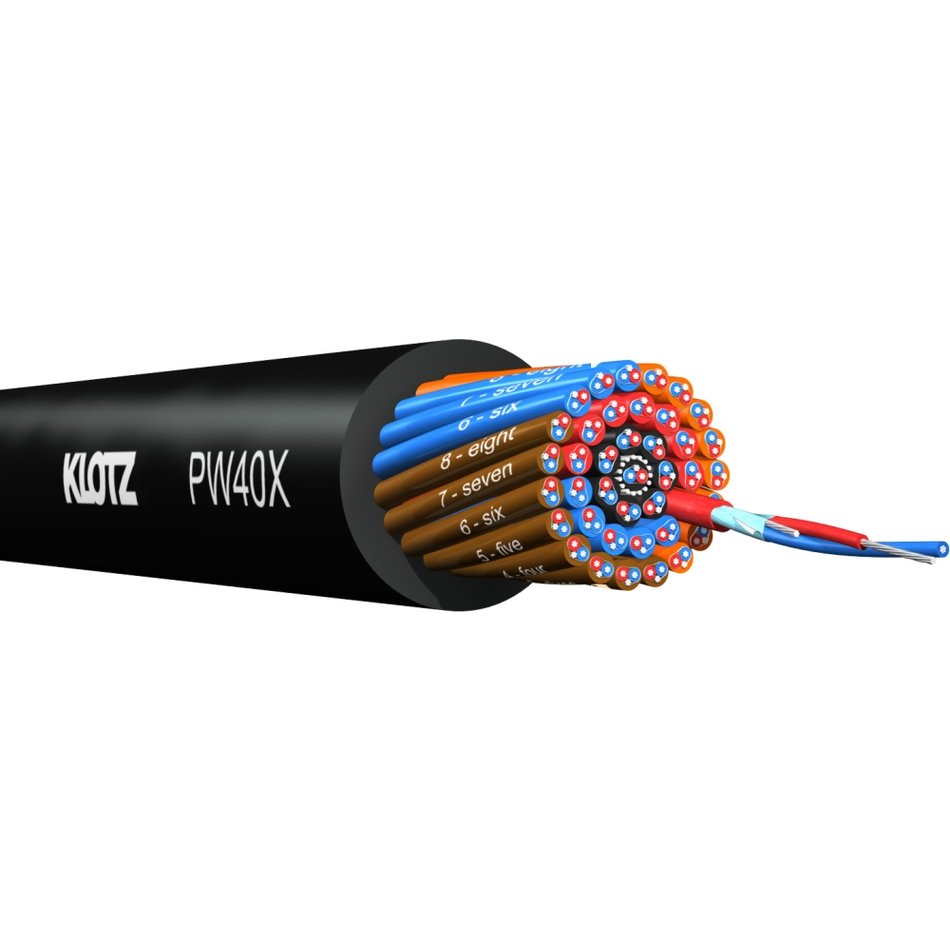 Klotz PW32X.100 - PolyWire 32x2x0,22 mm studio, and installation multicore cable, 100 m