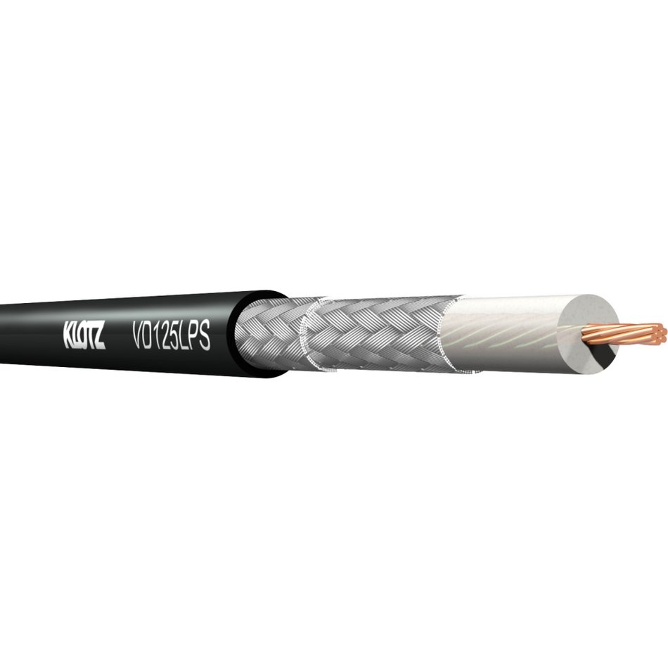 Klotz VD125LPS.500 - V12L/48DP digital coaxial video cable, UHD/12GSDI, 1.2L/4.8 DZ, 500 m