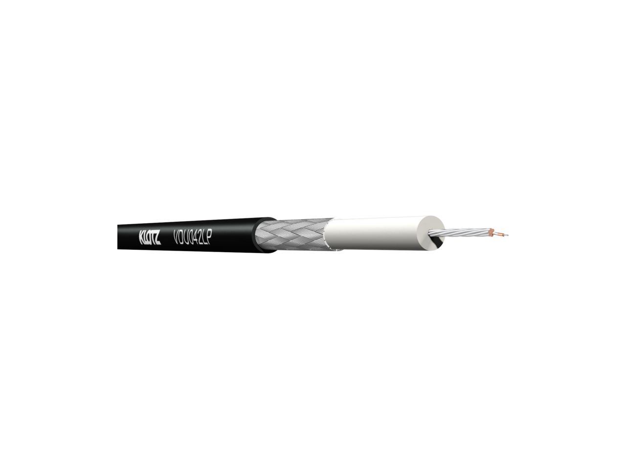 Klotz VDU042LP.300 - V042LS17 analog / digital coaxial high flex mini video cable, UHD/12GSDI/0.42Ls/1.7-PUR, 300 m