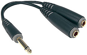 Klotz AYU-2 - Y adapter cable, JACK-JACK, 0,2 m