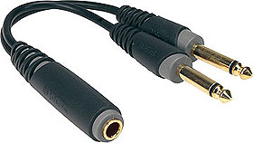Klotz AYU-5 - Y adapter cable, JACK-JACK, 0,2 m