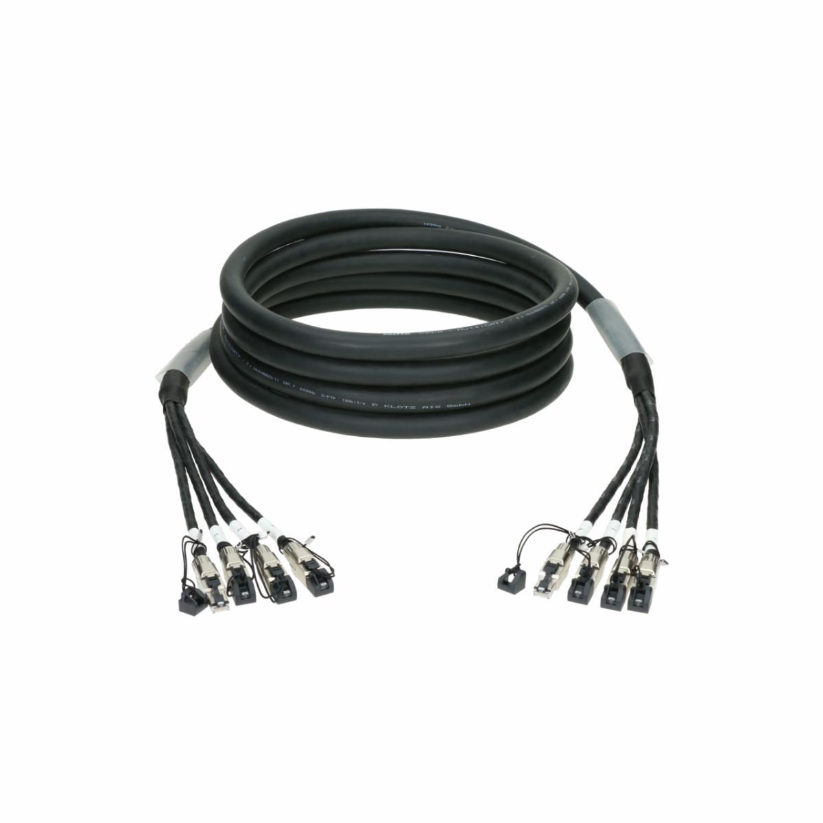 Klotz CP74RR1Y080 - MultiCat 4 x CAT7 (S/FTP) Flex LongRun network / power cable, Telegarner connector, 80 m