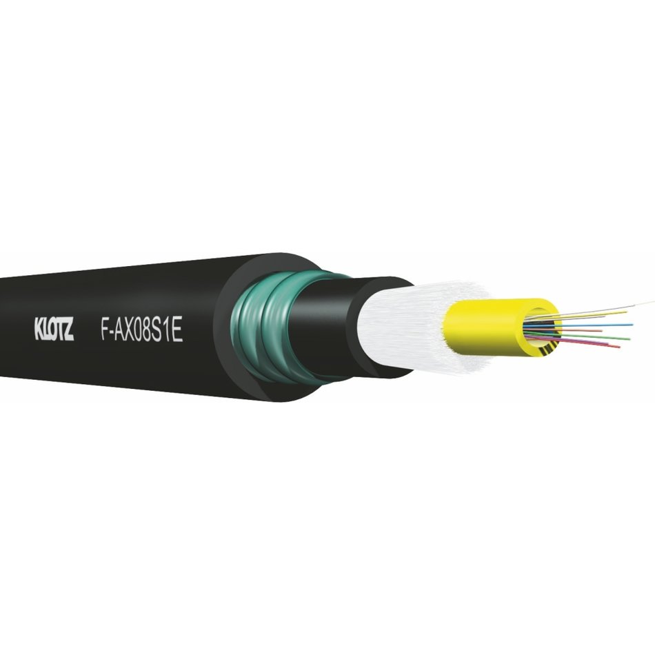 Klotz F-AX04S1E - kültéri optikai kábel, rágcsálóbiztos - A-DQ(ZN)2Y(SR)2Y - 4 x OS2