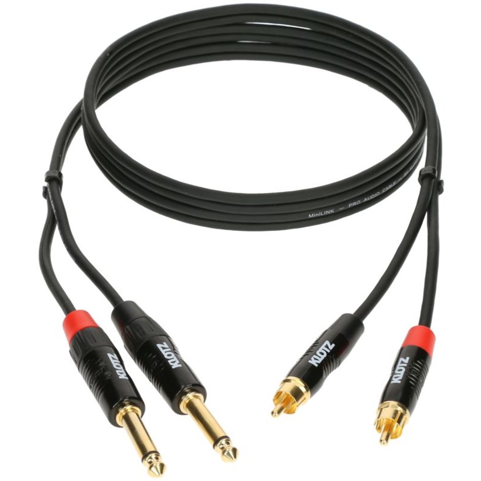 Klotz KT-CJ300 - JACK-RCA dual cable, 3 m