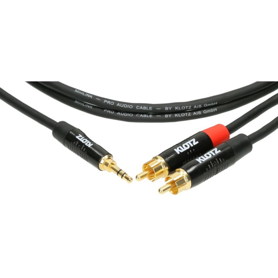 Klotz KY7-090 - Y kábel, JACK-RCA, 0,9 m - 2. kép