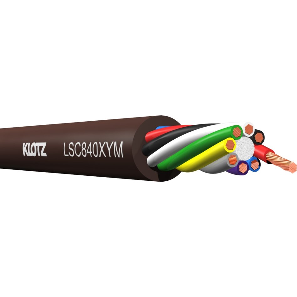 Klotz LSC840XYM - multicore speaker cable, 8x4 mm, PVC, custom length per metre