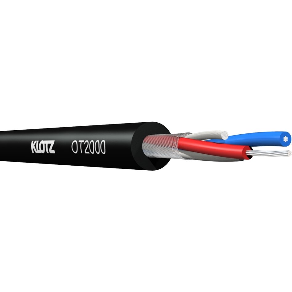 Klotz OT2000 - OmniTRANS AES/EBU (DMX) 2x0,22 mmmobil kábel, a gyári kiszereléstől eltérő hosszban