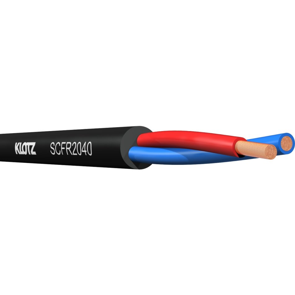 Klotz SCFR2040 - SCFR flame-retardant installation speaker cable, custom length per metre