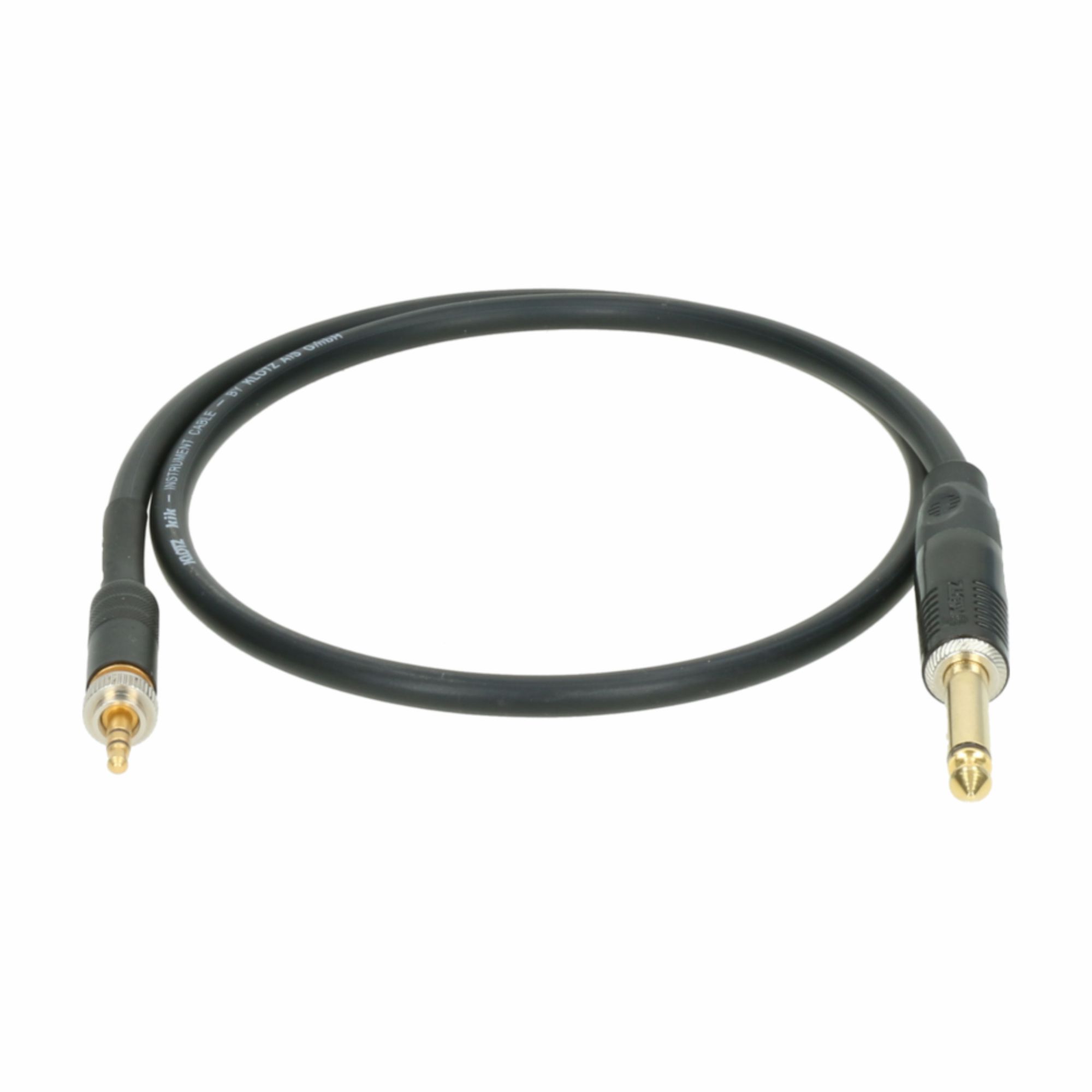 Klotz SEW-CI1PRO - premium instrument cable Sennheise zsebadókhoz, 3-pin menetes mini jack - mono 6,35 Klotz jack, gold-plated