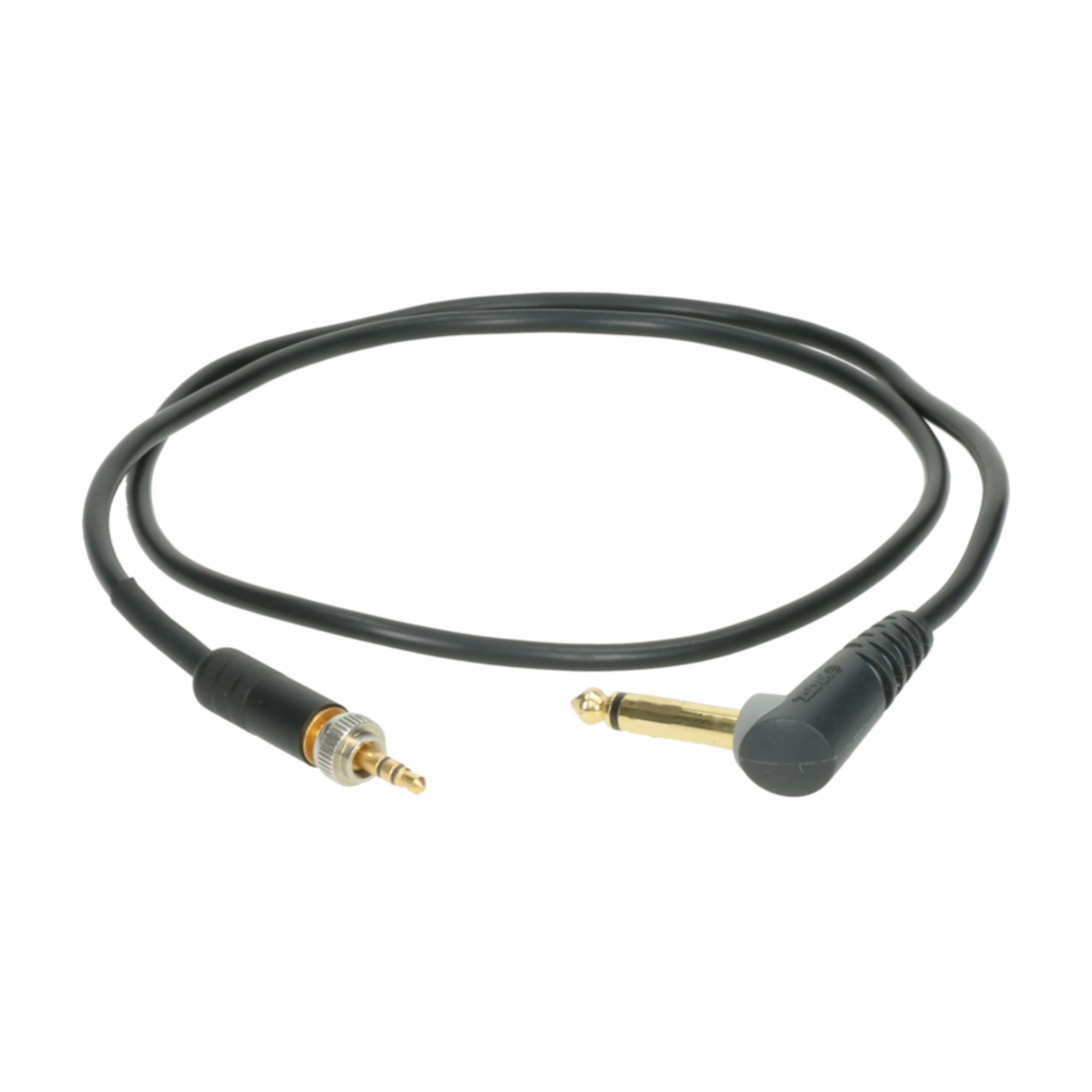 Klotz SEW-CI1R - premium instrument cable Sennheise zsebadókhoz, 3-pin menetes mini jack - mono 6,35 right-angle jack, gold-plated