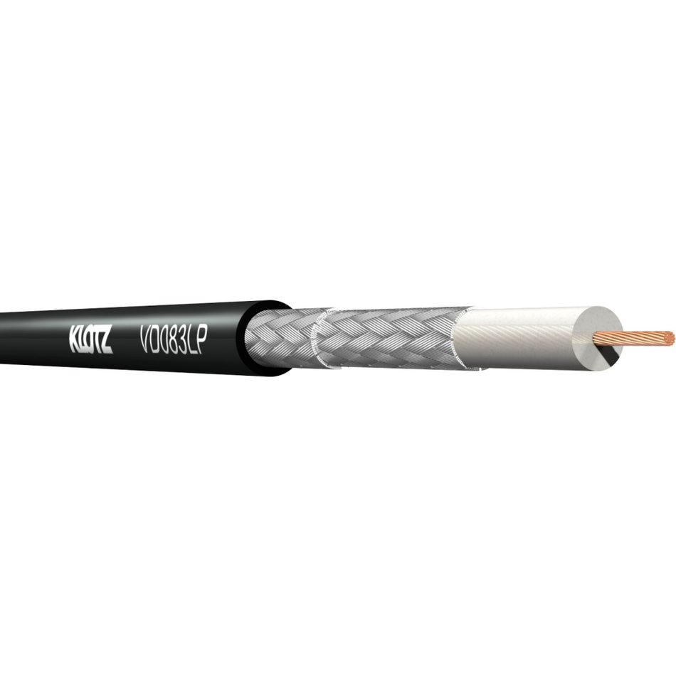 Klotz VD083LP - V08L37DZ digital coaxial video cable, UHD/12GSDI, 0.8L/3.7 DZ, custom length per metre