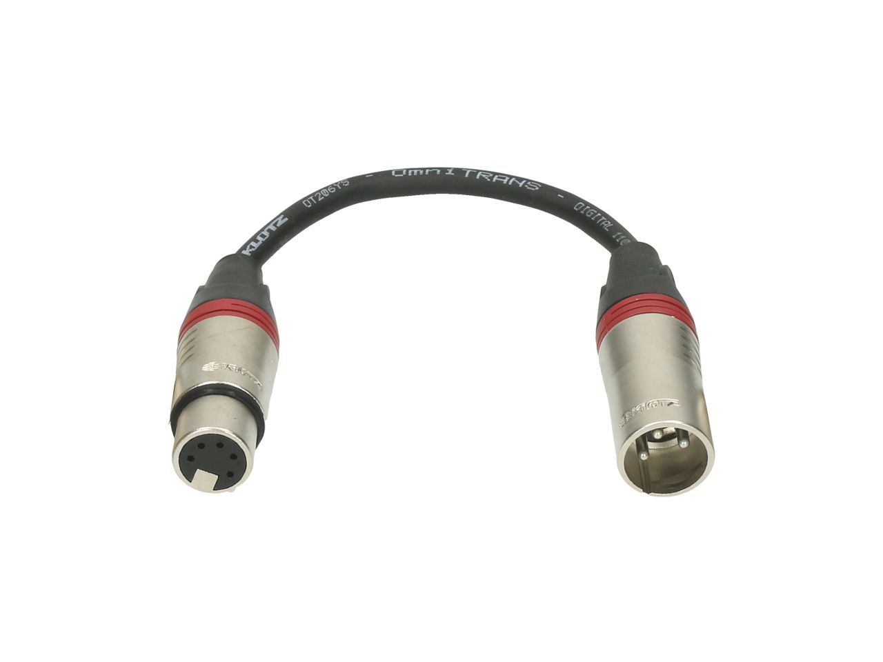 Klotz XLR-DMXK5F3M - DMX adapter kábel, 0,2 m