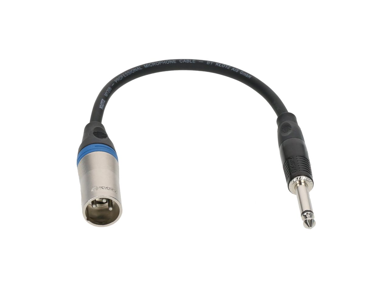 Klotz XLR-MPU6.3 - JACK-XLR kábel, 0,2 m