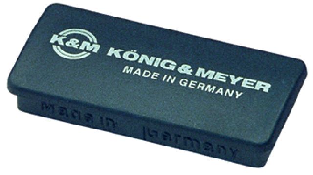 König & Meyer 115/6 - magnetic mounting szitázható plastic bevonattal, black, K&M logóval