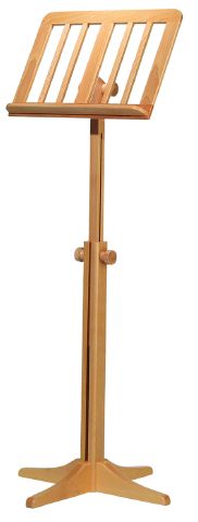 König & Meyer 116/1 - music stand, wooden elegáns, négylábú, bükk lacquered