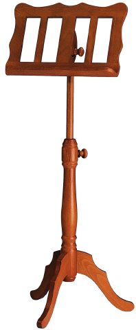 König & Meyer 117 - music stand, wooden barokk stílusú, cseresznye lacquered