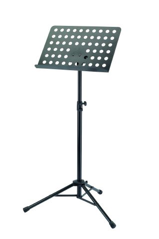König & Meyer 11940 - music stand, zenekari "Orchestra" lyukacsos, gyorsrögzítős steel pulttal, black